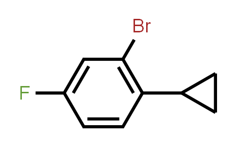 CAS No. 1353855-60-3, 2-Bromo-1-cyclopropyl-4-fluorobenzene