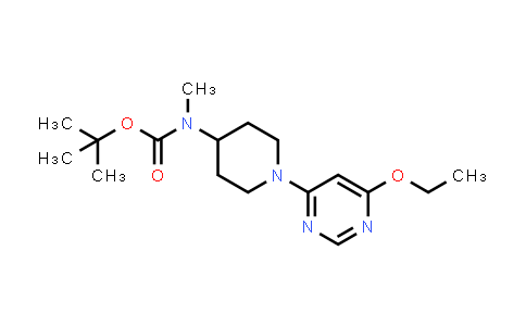 CAS No. 1353946-01-6, [1-(6-Ethoxy-pyrimidin-4-yl)-piperidin-4-yl]-methyl-carbamic acid tert-butyl ester