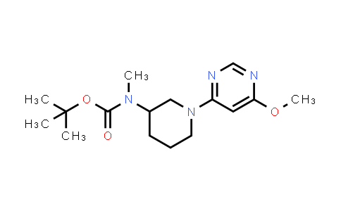 CAS No. 1353966-51-4, [1-(6-Methoxy-pyrimidin-4-yl)-piperidin-3-yl]-methyl-carbamic acid tert-butyl ester