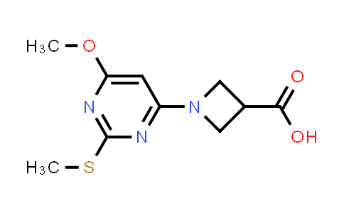 CAS No. 1353977-93-1, 1-(6-Methoxy-2-methylsulfanyl-pyrimidin-4-yl)-azetidine-3-carboxylic acid