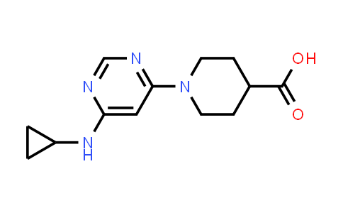 CAS No. 1353978-16-1, 1-(6-Cyclopropylamino-pyrimidin-4-yl)-piperidine-4-carboxylic acid