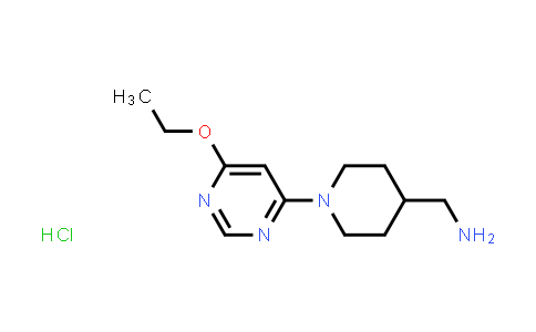 CAS No. 1353980-19-4, [1-(6-ethoxypyrimidin-4-yl)piperidin-4-yl]methanamine;hydrochloride