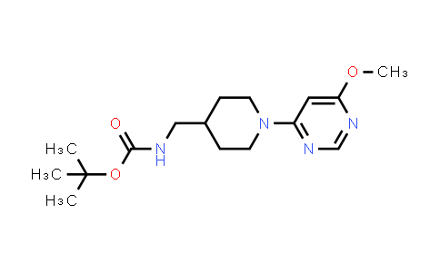 CAS No. 1353980-25-2, [1-(6-Methoxy-pyrimidin-4-yl)-piperidin-4-ylmethyl]-carbamic acid tert-butyl ester