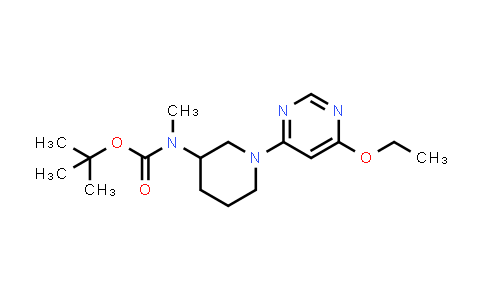 CAS No. 1353984-21-0, [1-(6-Ethoxy-pyrimidin-4-yl)-piperidin-3-yl]-methyl-carbamic acid tert-butyl ester