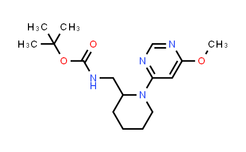 1353989-74-8 | [1-(6-Methoxy-pyrimidin-4-yl)-piperidin-2-ylmethyl]-carbamic acid tert-butyl ester
