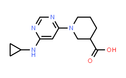 CAS No. 1353989-80-6, 1-(6-Cyclopropylamino-pyrimidin-4-yl)-piperidine-3-carboxylic acid