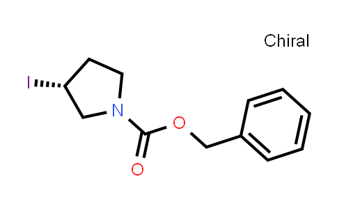 CAS No. 1353995-39-7, benzyl (3R)-3-iodopyrrolidine-1-carboxylate