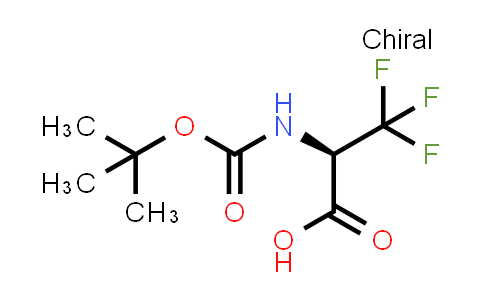 CAS No. 1354225-89-0, (R)-2-((tert-Butoxycarbonyl)amino)-3,3,3-trifluoropropanoic acid