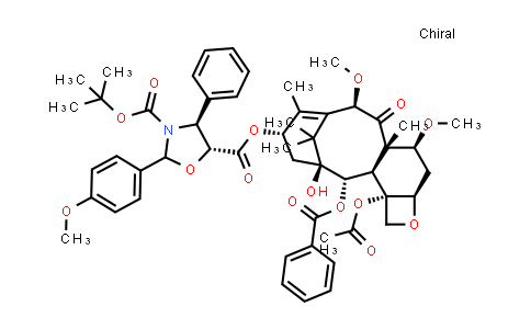 CAS No. 1354900-66-5, 5-((2aR,4S,4aS,6R,9S,11S,12S,12aR,12bS)-12b-Acetoxy-12-(benzoyloxy)-11-hydroxy-4,6-dimethoxy-4a,8,13,13-tetramethyl-5-oxo-2a,3,4,4a,5,6,9,10,11,12,12a,12b-dodecahydro-1H-7,11-methanocyclodeca[3,4]benzo[1,2-b]oxet-9-yl) 3-(tert-butyl) (4S,5R)-2-(4-methoxyphenyl)-4-phenyloxazolidine-3,5-dicarboxylate