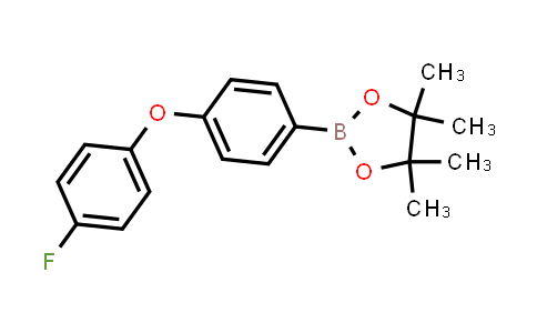 CAS No. 1355052-34-4, 2-[4-(4-fluorophenoxy)phenyl]-4,4,5,5-tetramethyl-1,3,2-dioxaborolane