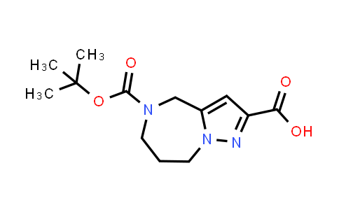 CAS No. 1355170-97-6, 5-[(tert-Butoxy)carbonyl]-4H,5H,6H,7H,8H-pyrazolo[1,5-a][1,4]diazepine-2-carboxylic acid