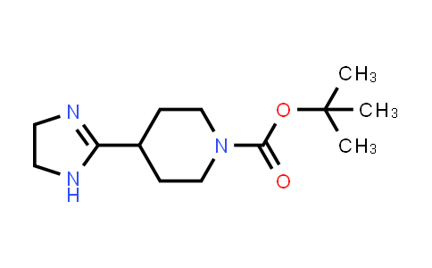 CAS No. 1355334-71-2, tert-Butyl 4-(4,5-dihydro-1H-imidazol-2-yl)piperidine-1-carboxylate