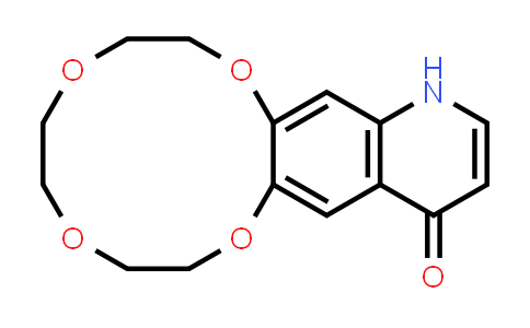 CAS No. 1355620-88-0, 2,3,5,6,8,9-Hexahydro-[1,4,7,10]tetraoxacyclododecino[2,3-g]quinolin-15(12H)-one