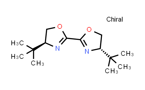 CAS No. 135565-31-0, (4S,4'S)-4,4'-Bis(1,1-dimethylethyl)-4,4',5,5'-tetrahydro-2,2'-bioxazole