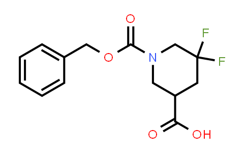 CAS No. 1356338-81-2, 1-[(Benzyloxy)carbonyl]-5,5-difluoropiperidine-3-carboxylic acid