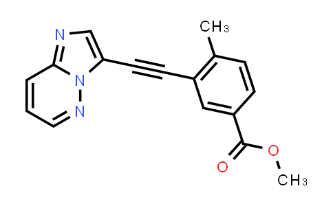 CAS No. 1356385-96-0, Benzoic acid, 3-(2-imidazo[1,2-b]pyridazin-3-ylethynyl)-4-methyl-, methyl ester
