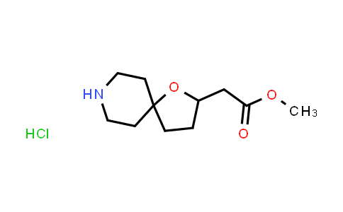 CAS No. 1356386-43-0, Methyl 2-(1-oxa-8-azaspiro[4.5]decan-2-yl)acetate hydrochloride