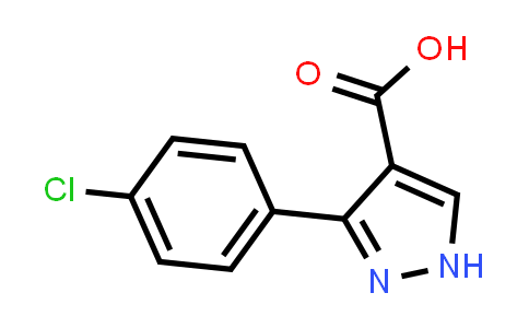 CAS No. 135641-91-7, 3-(4-Chlorophenyl)-1H-pyrazole-4-carboxylic acid