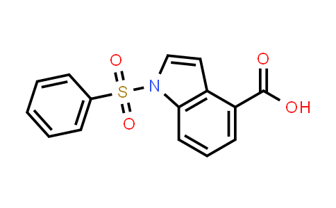 CAS No. 1356470-08-0, 1-Phenylsulfonyl-1H-indole-4-carboxylic acid