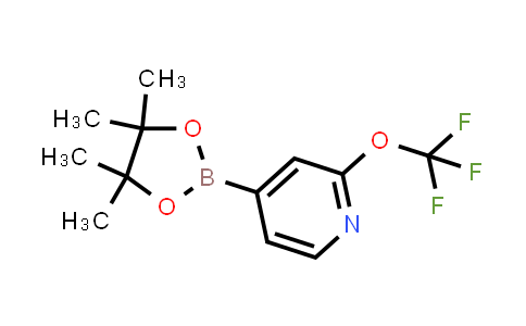 CAS No. 1356832-52-4, Pyridine, 4-(4,4,5,5-tetramethyl-1,3,2-dioxaborolan-2-yl)-2-(trifluoromethoxy)-