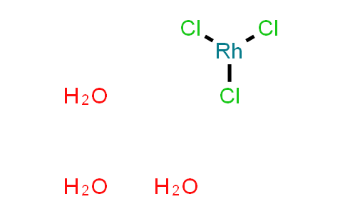 CAS No. 13569-65-8, Rhodium(III) chloride trihydrate