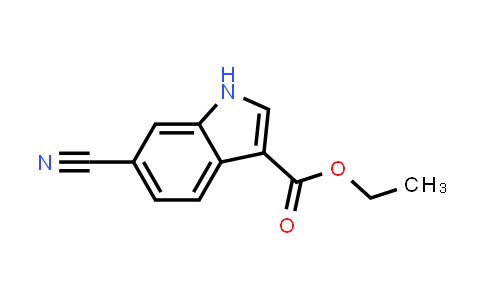 CAS No. 1357147-35-3, Ethyl 6-cyano-1H-indole-3-carboxylate