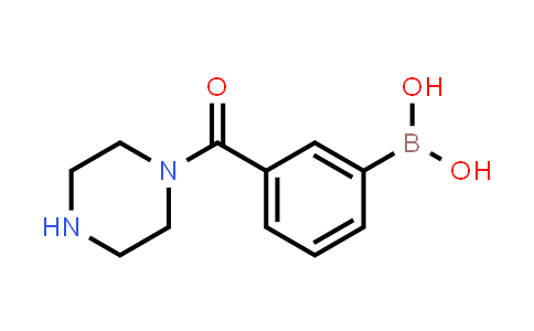 CAS No. 1357285-17-6, (3-(Piperazine-1-carbonyl)phenyl)boronic acid