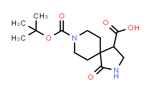 CAS No. 1357351-88-2, 8-(tert-Butoxycarbonyl)-1-oxo-2,8-diazaspiro[4.5]decane-4-carboxylic acid