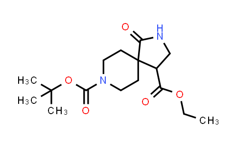 CAS No. 1357352-07-8, 8-(tert-Butyl) 4-ethyl 1-oxo-2,8-diazaspiro[4.5]decane-4,8-dicarboxylate