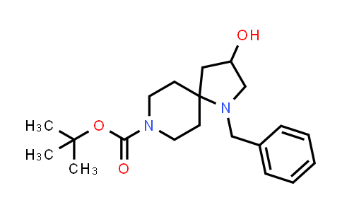 CAS No. 1357353-34-4, tert-Butyl 1-benzyl-3-hydroxy-1,8-diazaspiro[4.5]decane-8-carboxylate
