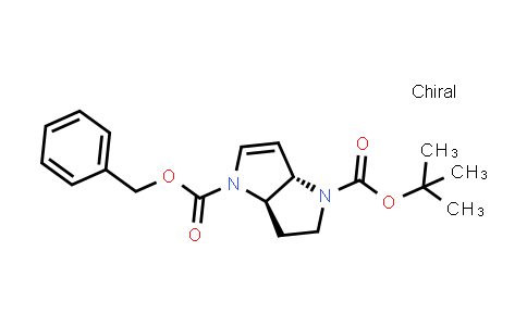 CAS No. 1357353-61-7, rel-4-Benzyl 1-(tert-butyl) (3aR,6aS)-2,3,3a,6a-tetrahydropyrrolo[3,2-b]pyrrole-1,4-dicarboxylate