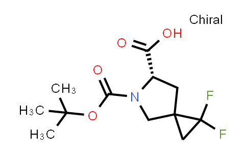 CAS No. 1357482-03-1, (6S)-5-(tert-Butoxycarbonyl)-1,1-difluoro-5-azaspiro[2.4]heptane-6-carboxylic acid
