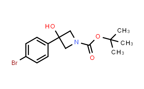 CAS No. 1357614-50-6, tert-Butyl 3-(4-bromophenyl)-3-hydroxyazetidine-1-carboxylate