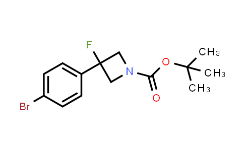 CAS No. 1357614-51-7, tert-Butyl 3-(4-bromophenyl)-3-fluoroazetidine-1-carboxylate