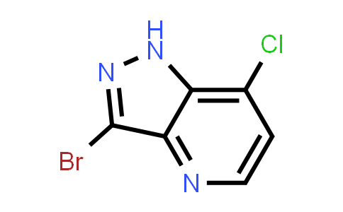 CAS No. 1357946-80-5, 3-Bromo-7-chloro-1H-pyrazolo[4,3-b]pyridine