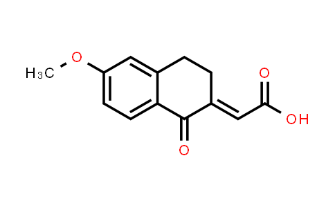 CAS No. 13587-70-7, 2-(6-Methoxy-1-oxo-3,4-dihydronaphthalen-2(1H)-ylidene)acetic acid