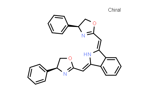 CAS No. 1358991-52-2, (1Z,3Z)-1,3-Bis(((S)-4-phenyl-4,5-dihydrooxazol-2-yl)methylene)isoindoline