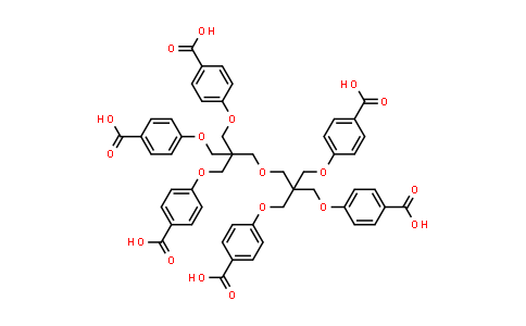 CAS No. 1359740-26-3, 4,4'-[[2-[[3-(4-Carboxyphenoxy)-2,2-bis[(4-carboxyphenoxy)methyl]propoxy]methyl]-2-[(4-carboxyphenoxy)methyl]-1,3-propanediyl]bis(oxy)]bis[benzoic acid]