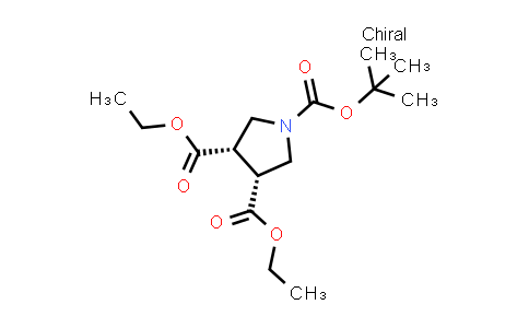 CAS No. 1360547-54-1, cis-N-Boc-pyrrolidine-3,4-dicarboxylic acid diethyl ester