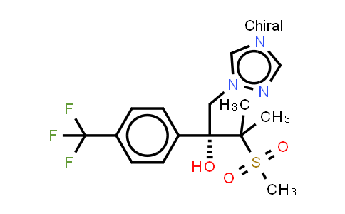 CAS No. 136067-88-4, (-)-α-[1-Methyl-1-(methylsulfonyl)ethyl]-α-[4-(trifluoromethyl)phenyl]-1H-1,2,4-triazole-1-ethanol