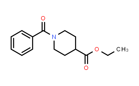 CAS No. 136081-74-8, ethyl 1-benzoylpiperidine-4-carboxylate