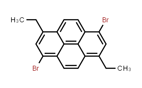 CAS No. 1360869-67-5, 1,6-Dibromo-3,8-diethylpyrene