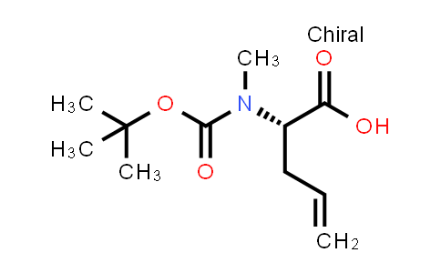 CAS No. 136092-76-7, (S)-2-((tert-Butoxycarbonyl)(methyl)amino)pent-4-enoic acid
