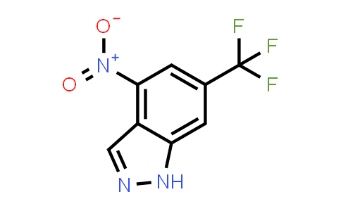 CAS No. 1360930-13-7, 4-Nitro-6-(trifluoromethyl)-1H-indazole