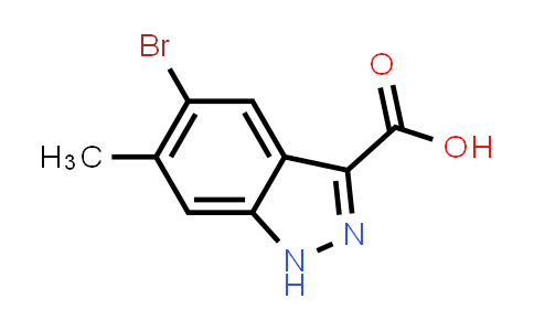 CAS No. 1360942-30-8, 5-Bromo-6-methyl-1H-indazole-3-carboxylic acid