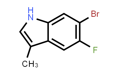CAS No. 1360946-09-3, 6-Bromo-5-fluoro-3-methyl-1H-indole