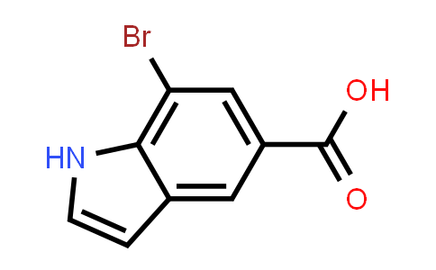 CAS No. 1360950-90-8, 7-Bromo-1H-indole-5-carboxylic acid