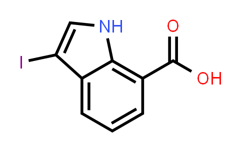 CAS No. 1360953-77-0, 3-Iodo-1h-indole-7-carboxylic acid