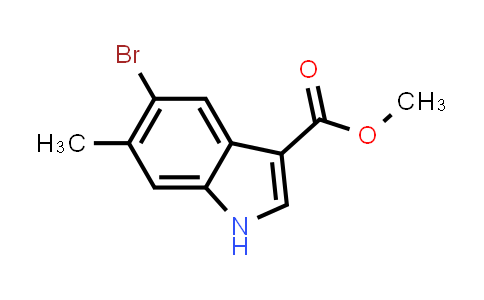 CAS No. 1360957-60-3, Methyl 5-bromo-6-methyl-1H-indole-3-carboxylate