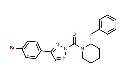 CAS No. 1361533-98-3, Methanone, [4-(4-bromophenyl)-2H-1,2,3-triazol-2-yl][2-(phenylmethyl)-1-piperidinyl]-
